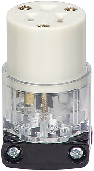 Eaton Wiring Devices WD8269 Electrical Connector, 2 -Pole, 15 A, 125 V, NEMA: NEMA 5-15, Clear [SKU: ORG6981864]