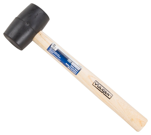 Vulcan JLO-005 Mallet, 8 oz Head, Double-Faced Head, Rubber Head, 11-3/4 in OAL [SKU: ORG1042035]