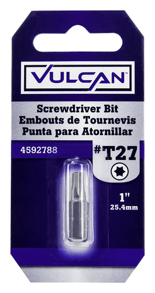 Vulcan 307671OR Screwdriver Bit, Hex Shank, S2 Chrome Molybdenum Steel [SKU: ORG4592788]