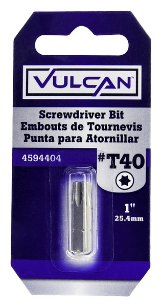 Vulcan 307831OR Screwdriver Bit, Hex Shank, S2 Chrome Molybdenum Steel [SKU: ORG4594404]
