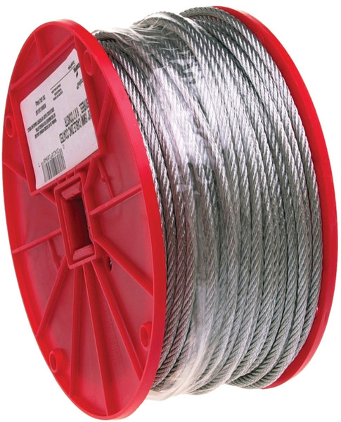 Campbell 7000327 Aircraft Cable, 3/32 in Dia, 500 ft L, 184 lb Working Load, Galvanized [SKU: ORG3517257]