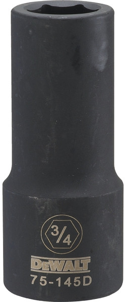 DeWALT DWMT75145OSP Impact Socket, 3/4 in Socket, 3/4 in Drive, 6-Point, CR-440 Steel, Black Oxide [SKU: ORG7517071]