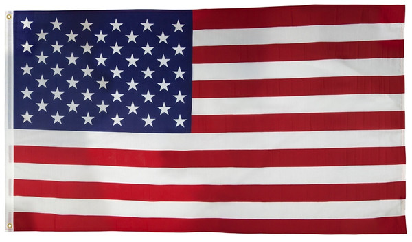 Valley Forge US4PN USA Flag, 4 ft W, 6 ft H, Nylon [SKU: ORG3474160]