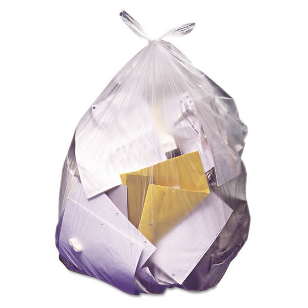 High-Density Waste Can Liners, 56 gal, 22 microns, 43" x 48", Natural, 25 Bags/Roll, 6 Rolls/Carton [SKU: HERZ8648UNR01]