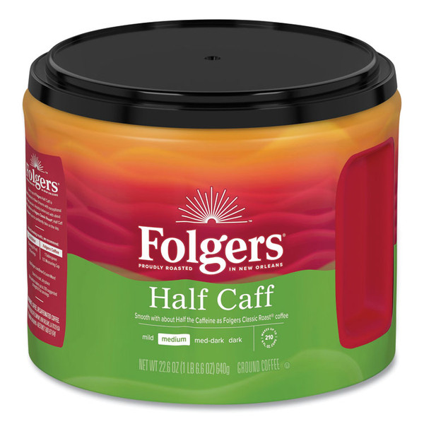 Coffee, Half Caff, 22.6 oz Canister [SKU: FOL20527]