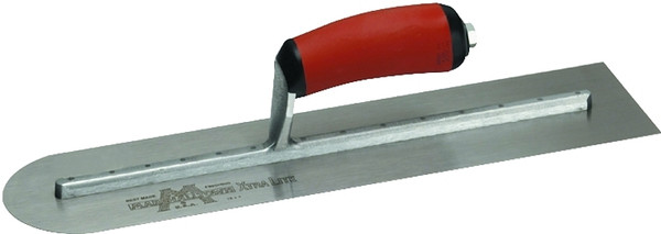 Marshalltown MXS66RED Finishing Trowel, 16 in L Blade, 4 in W Blade, Spring Steel Blade, Front Round End, Curved Handle [SKU: ORG5147194]
