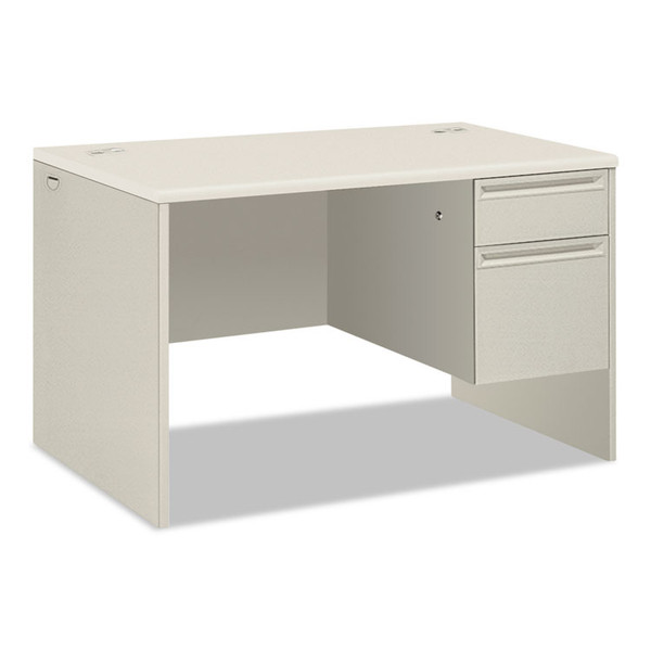 38000 Series Right Pedestal Desk, 48" x 30" x 30", Light Gray/Silver [SKU: HON38251B9Q]