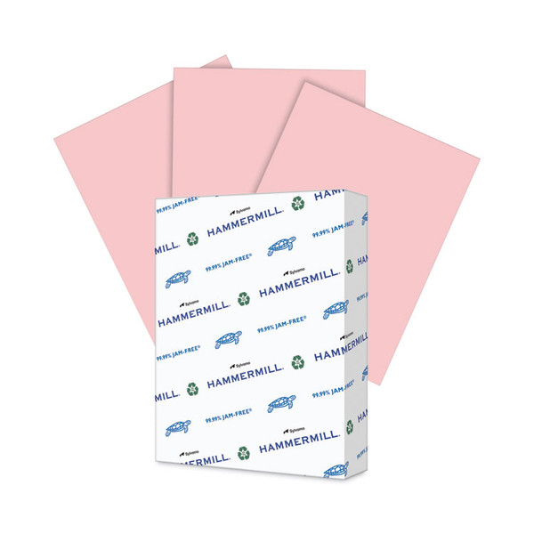 Colors Print Paper, 20 lb Bond Weight, 8.5 x 11, Pink, 500/Ream [SKU: HAM103382]