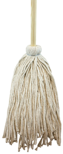 Zephyr 11025L Deck Mop, 24 oz Headband, 54 in L, Cotton Mop Head, Natural Mop Head [SKU: ORG5432109]