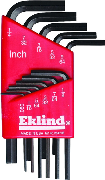 Eklind 10111 Hex Key Set, 11-Piece, Steel, Black [SKU: ORG6782288]
