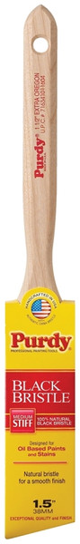 Purdy Black Bristle Extra Oregon 144116015 Angular Trim Brush, 1-1/2 in W, 2-3/8 in L Bristle, China Hair Bristle [SKU: ORG6987416]
