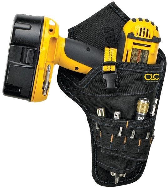 CLC Tool Works Series 5023 Drill Holster, Polyester, Black, 1.8 in W, 12-1/2 in H [SKU: ORG9834078]