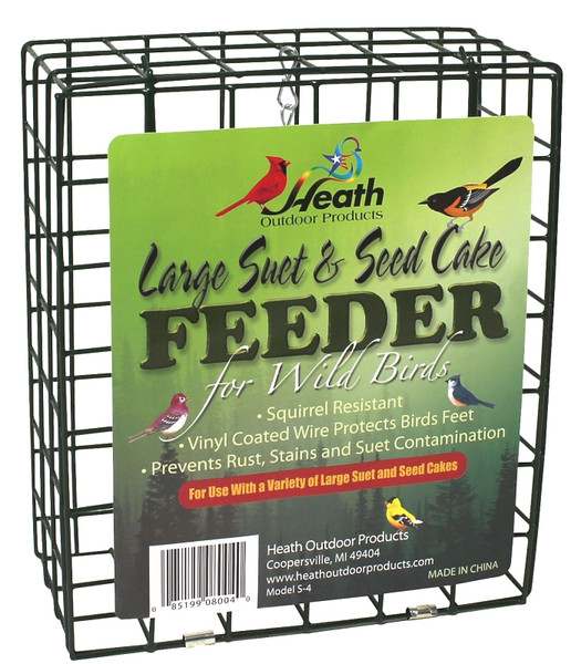 HEATH S-4 Large Suet Feeder, Metal, 8-3/4 in H [SKU: ORG6226096]