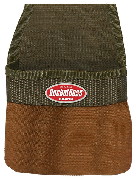 Bucket Boss Original Series 54011 Tape Measure Pouch, 1-Pocket, Poly Fabric, Brown, 6-1/2 in W, 9 in H, 1-1/2 in D [SKU: ORG7343817]