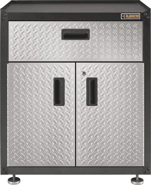 GLADIATOR GAGB28KDYG Modular Gear Box, 300 lb, 1-Drawer, Steel, Silver Tread [SKU: ORG8911521]