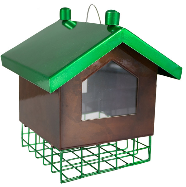 HEATH 21705 Suet Cage Bird Feeder, Flipside, Steel [SKU: ORG8357261]