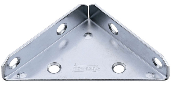 National Hardware V124 Series N337-683 Corner Brace, 3 in L, Steel, Zinc [SKU: ORG7181167]