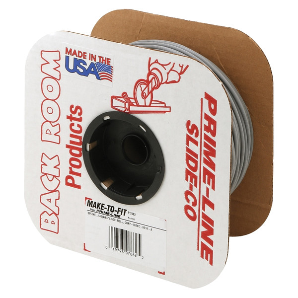 Make-2-Fit P 7662 Screen Retainer Spline, 0.140 in D, 500 ft L, Vinyl, Gray, Round [SKU: ORG4724027]