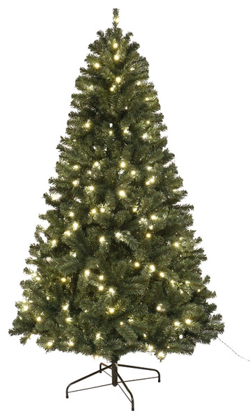 Hometown Holidays 61970 Sheared Tree, 7 ft H, Noble Fir Family, 110 V, LED Bulb, Clear Light [SKU: ORG3464823]