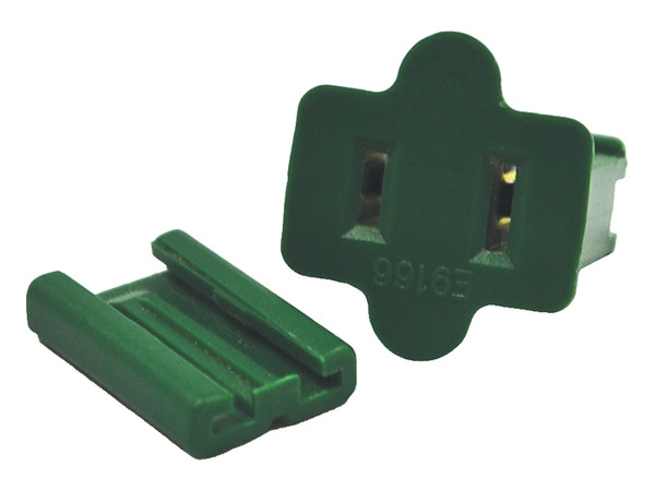 Hometown Holidays ZPLG-F Slide Plug, Female, Green, For: C7 and C9 18 AWG SPT-1 Cord [SKU: ORG7209455]