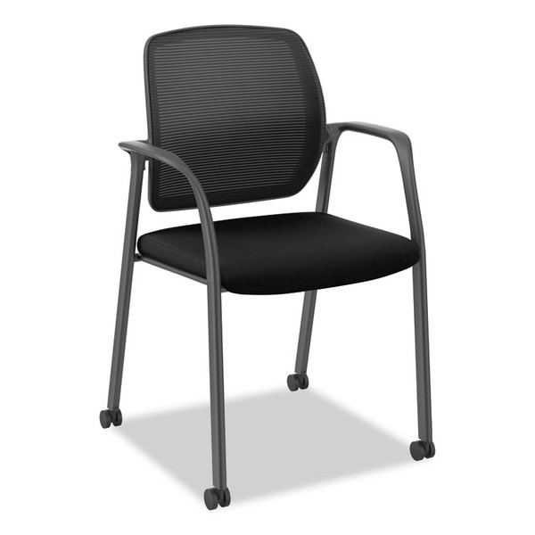 Nucleus Series Recharge Guest Chair, Supports Up to 300 lb, 17.62" Seat Height, Black Seat/Back, Black Base [SKU: HONNR6FMC10P71]