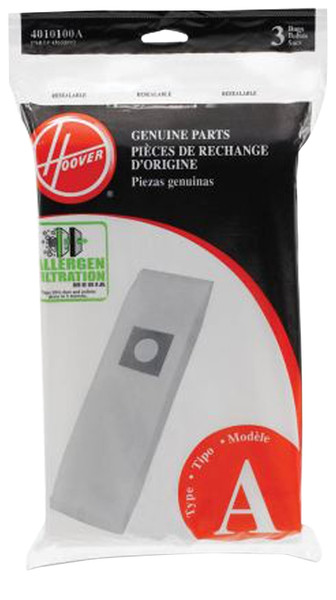 HOOVER 4010100A Type-A Allergen Bag, Paper [SKU: ORG0141150]
