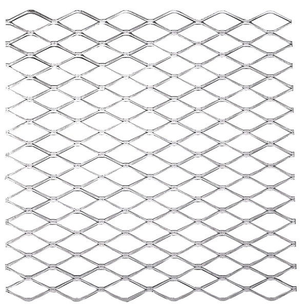 Stanley Hardware 4075BC Series N301-598 Expanded Grid Sheet, 13 Thick Material, 12 in W, 12 in L, Steel, Plain [SKU: ORG7171473]