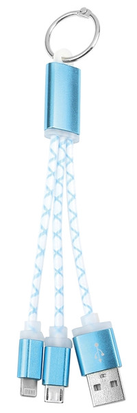 HY-KO KC636 Charging Cable Duo Key Ring [SKU: ORG7216492]