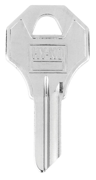 HY-KO 11010Y10 Key Blank, Brass, Nickel-Plated, For: Yale Y10 Locks [SKU: ORG4439436]