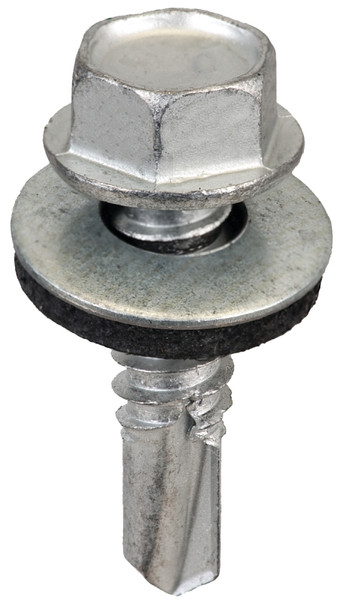Acorn International SW-MM141G250 Screw, #14 Thread, Hex Drive, Self-Drilling, Self-Tapping Point, Galvanized Steel [SKU: ORG4836805]