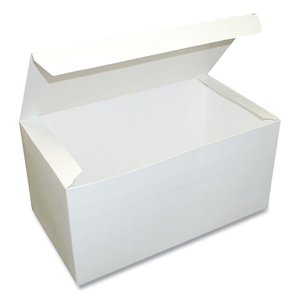 Tuck-Top One-Piece Paperboard Take-Out Box, 9 x 5 x 4.5, White, Paper, 250/Carton [SKU: DXE370PLN]