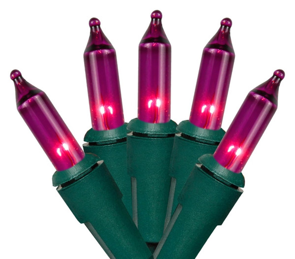 Hometown Holidays 2980-08/U13Y072L Light Set, 2.5 V, 100-Lamp, Purple Lamp, 1000 hr Average Life [SKU: ORG2210326]