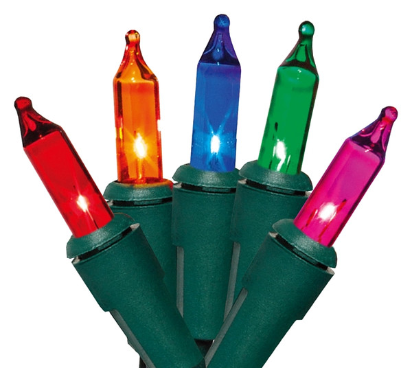 Hometown Holidays C10Y082A Light Set, Christmas, 120 V, 40.8 W, 100-Lamp, Blue/Green/Pink/Red/Yellow Lamp [SKU: ORG5005665]