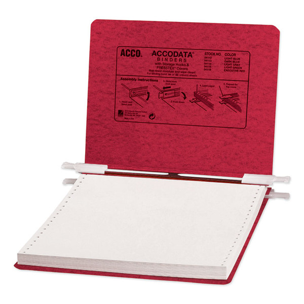 PRESSTEX Covers with Storage Hooks, 2 Posts, 6" Capacity, 9.5 x 11, Executive Red [SKU: ACC54119]