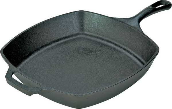 Lodge L8SQ3 Seasoned Skillet, 10-1/2 in Dia, Iron, Black [SKU: ORG2040533]