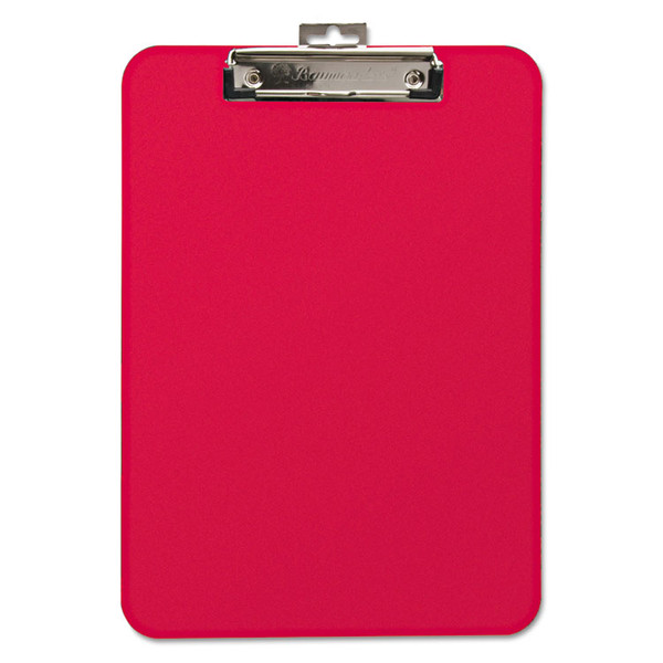 Unbreakable Recycled Clipboard, 0.25" Clip Capacity, Holds 8.5 x 11 Sheets, Red [SKU: BAU61622]