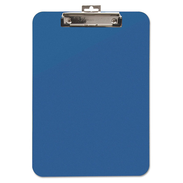 Unbreakable Recycled Clipboard, 0.25" Clip Capacity, Holds 8.5 x 11 Sheets, Blue [SKU: BAU61623]
