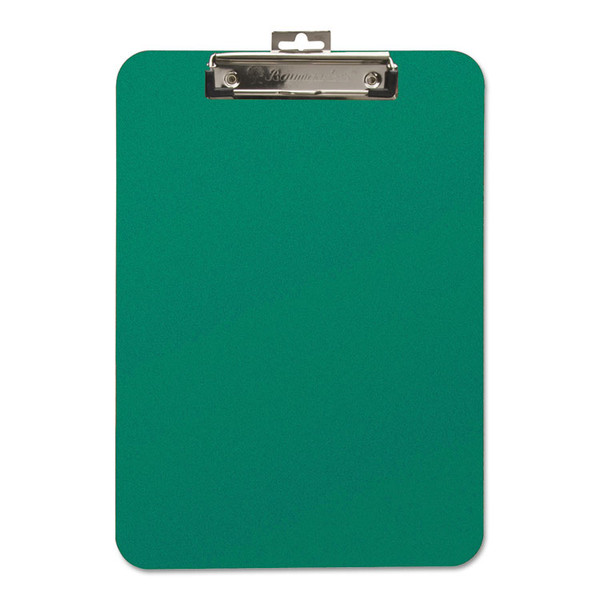 Unbreakable Recycled Clipboard, 0.25" Clip Capacity, Holds 8.5 x 11 Sheets, Green [SKU: BAU61626]