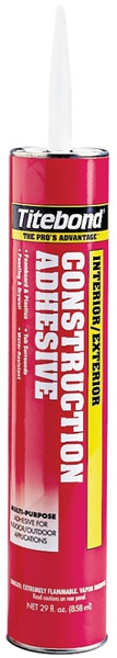 Titebond 3452 Construction Adhesive, Tan, 28 oz Cartridge [SKU: ORG6547384]