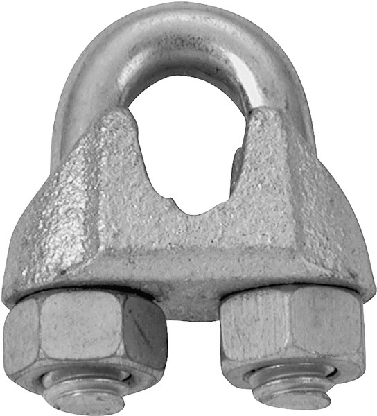 Campbell T7670499 Wire Rope Clip, Malleable Iron, Electro-Galvanized [SKU: ORG9198912]