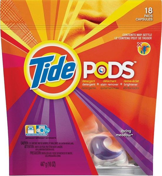 Tide 93120 Laundry Detergent, 16 CT, Liquid, Spring Meadow [SKU: ORG4975736]