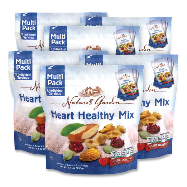 Healthy Heart Mix, 1.2 oz Pouch, 7 Pouches/Pack, 6 Packs/Box, Delivered in 1-4 Business Days [SKU: GRR29400006]