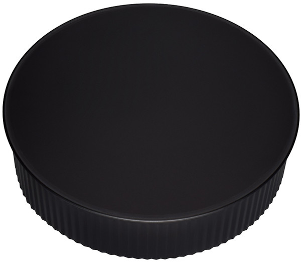Imperial BM0152 Round End Cap Crimped, 7 in Dia, Black, Matte [SKU: ORG7372303]