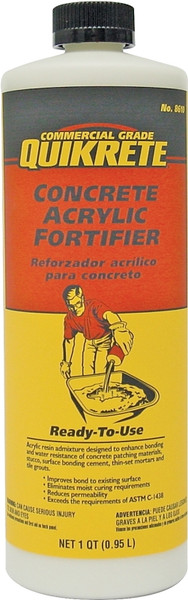 Quikrete 861014 Concrete Acrylic Fortifier, Liquid, 1 qt Bottle [SKU: ORG6912679]