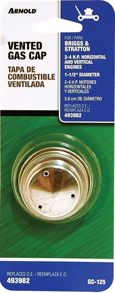ARNOLD GC-125 Gas Cap, 6.2 to 6/12, For: Briggs & Stratton 2 to 4 hp Engines Horizontal and Vertical Engines [SKU: ORG6579932]