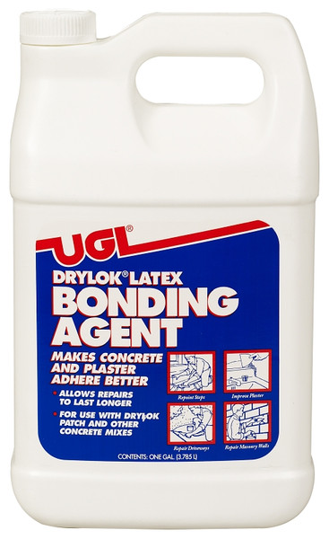 UGL DRYLOK 22213 Latex Bonding Agent, Liquid, Ammonia, White, 1 gal [SKU: ORG7228968]