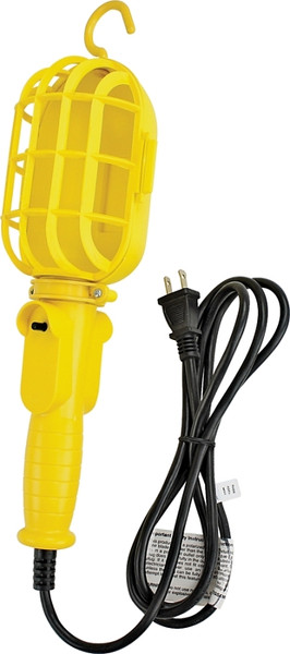 PowerZone ORTL098506 Work Light with Non-Metallic Guard, 6 ft L Cord, Black [SKU: ORG5737739]