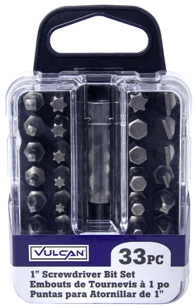 Vulcan 386360OR Screwdriver Bit Set, 33-Piece, Satin [SKU: ORG4988564]