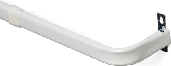Kenney KN513 Curtain Rod, 1 in Dia, 84 to 120 in L, Steel, White [SKU: ORG1251032]