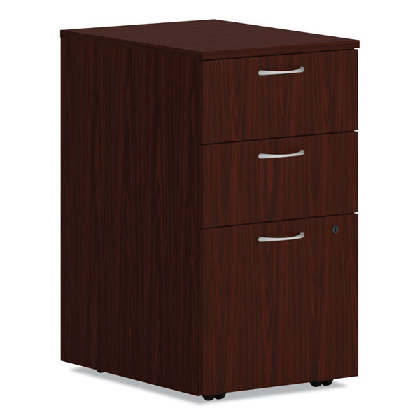 Mod Mobile Pedestal, Left or Right, 3-Drawers: Box/Box/File, Legal/Letter, Traditional Mahogany, 15" x 20" x 28 [SKU: HONPLPMBBFLT1]